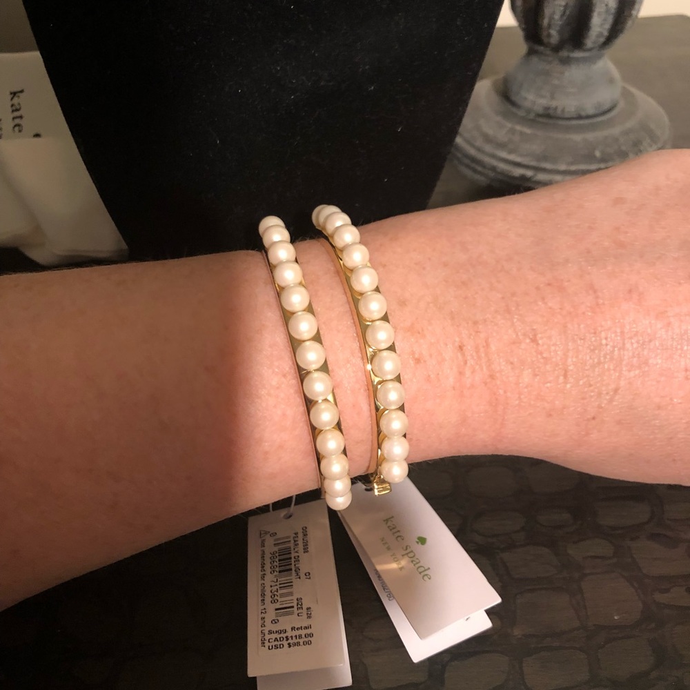 Kate Spade Pearly Delight Set Of TWO Bracelets